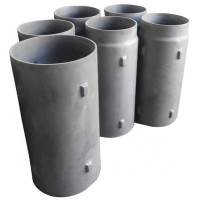 Silicon carbide tube in ceramic SiSiC radiation outer pipe